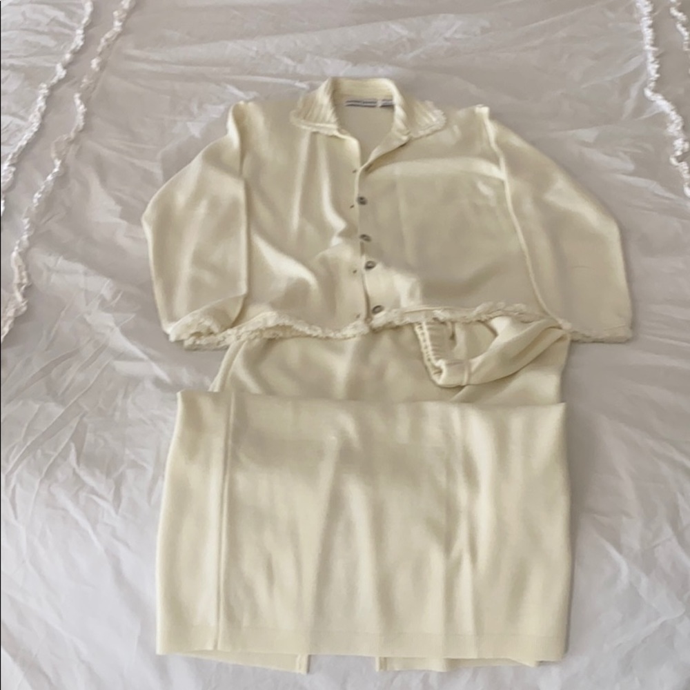 Two piece skirt and jacket set